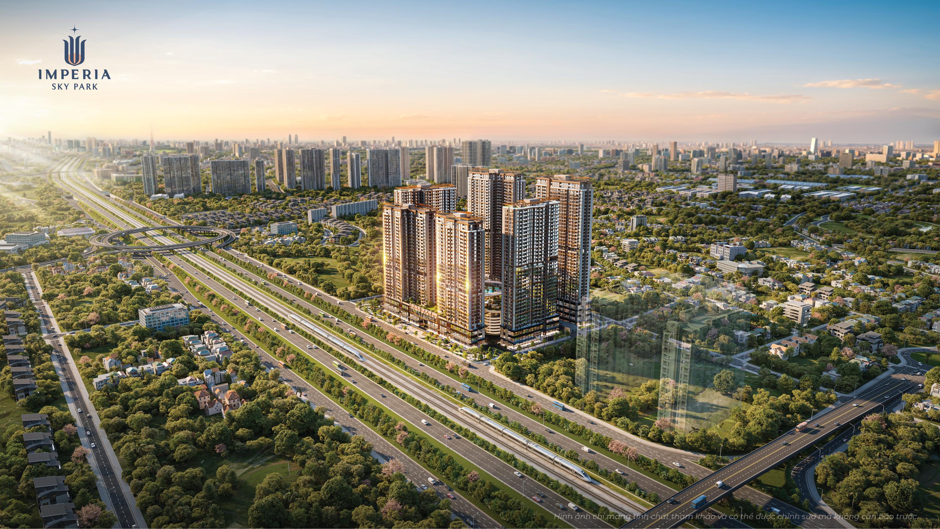 Phối cảnh tổng thể Imperia Sky Park tại Nam An Khánh